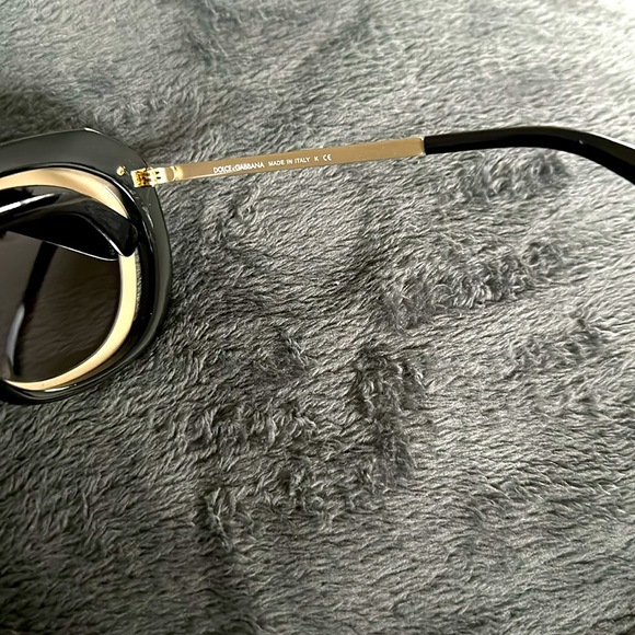 Dolce & Gabbana two tone black and gold acetate sunglasses. Style: DG5104 501/8G - Picture 4 of 12